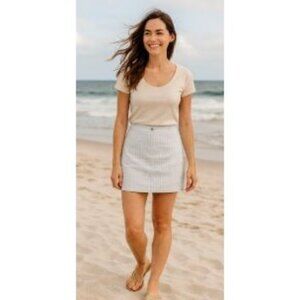 Hollister Size XS & Small Mini Cotton Ultra High Rise Blue/White Plaid Zip